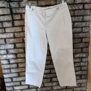 White Loft Capri Pants